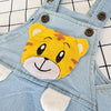 Cute Tiger Denim Baby Jumpsuit