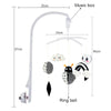 Black and White Animal Crib Mobile with Music