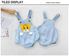 Cute Tiger Denim Baby Jumpsuit