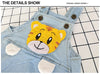 Cute Tiger Denim Baby Jumpsuit