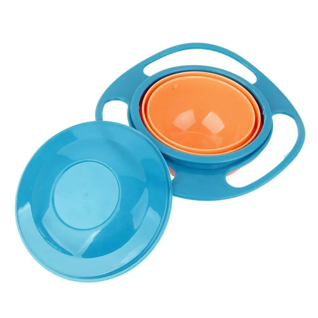 Spill-Proof 360° Gyro Bowl for Babies & Kids – No Mess, No Stress!