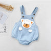 Cute Tiger Denim Baby Jumpsuit