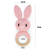 Crochet Animal Rattle Bracelet and Wooden Teethe