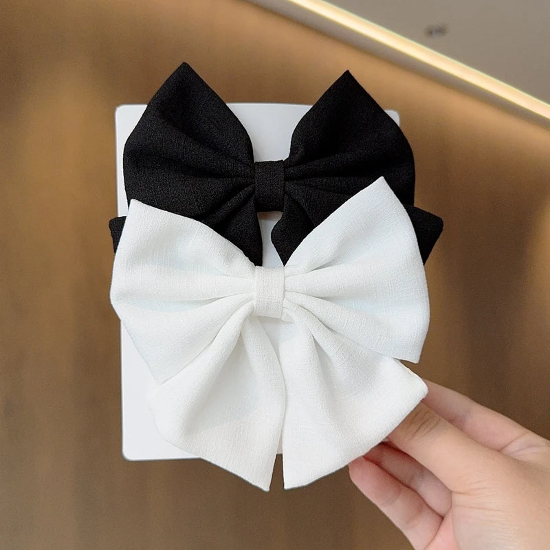 Elegant Ribbon Bow Hair Clips