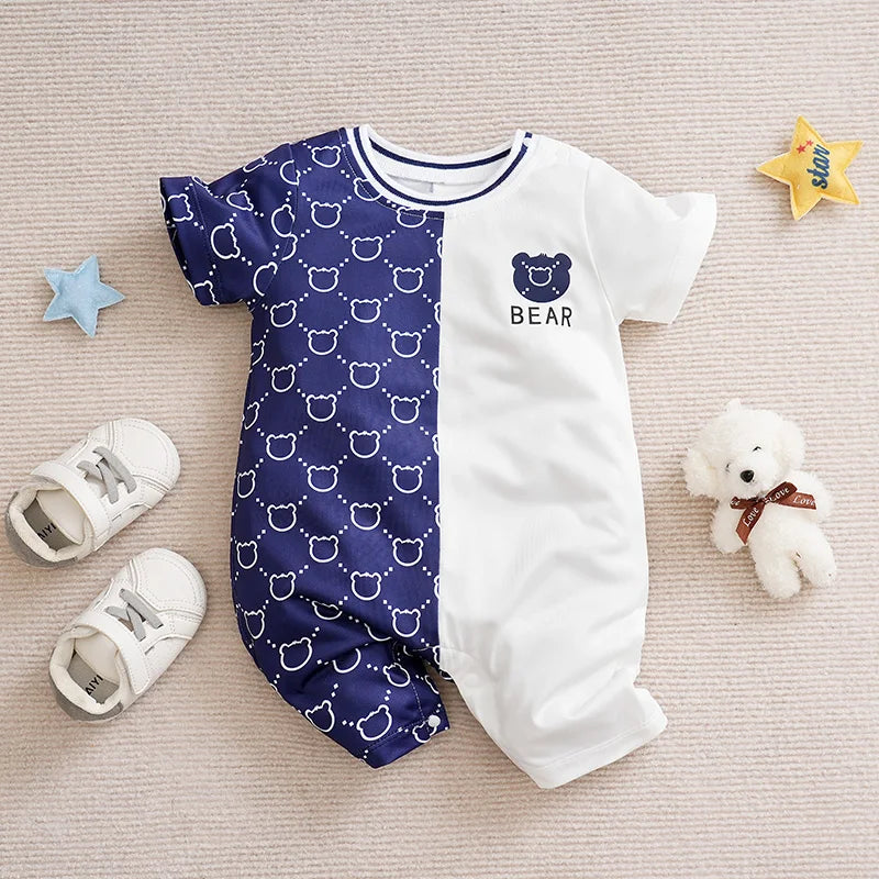 Adorable Teddy Bear Baby Jumpsuit