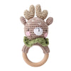 Soft Crochet Baby Rattle & Wooden Teether