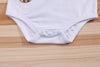 2-Piece Baby Outfit – Cute Plaid Bear Bodysuit and Suspender Shorts