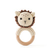 Crochet Animal Rattle Bracelet and Wooden Teethe