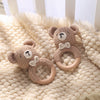 Crochet Animal Rattle Bracelet and Wooden Teethe
