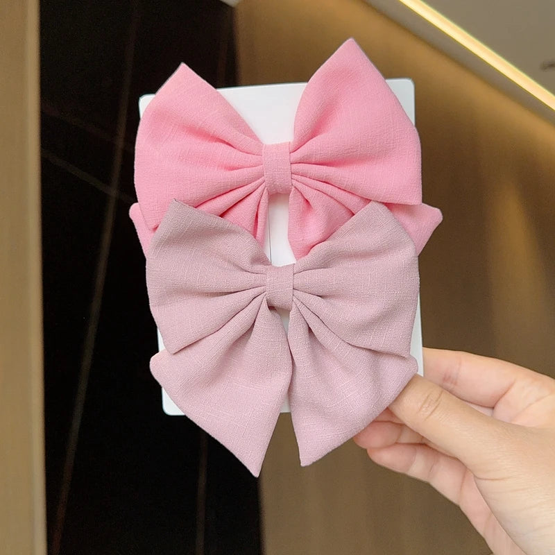 Elegant Ribbon Bow Hair Clips