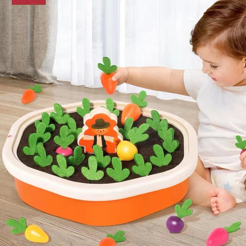Shape Sorting Montessori Carrot Pulling Toy