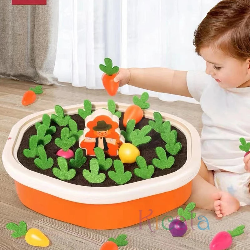 Shape Sorting Montessori Carrot Pulling Toy