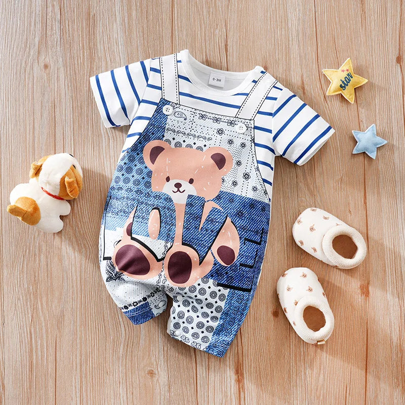 Cartoon Bear Baby Romper