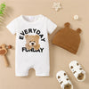 Panda-Themed Baby Romper and Hat Set