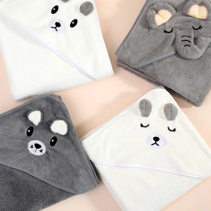 Soft Baby Bath Towel and Swaddle