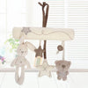 Rabbit Hand Bell Soft Hanging Baby Plush Toy for Car Seat and Stroller