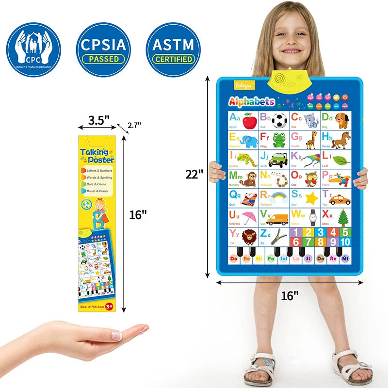 Interactive ABC and 123 Wall Chart