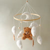 Wooden Baby Crib Mobile with Music Box