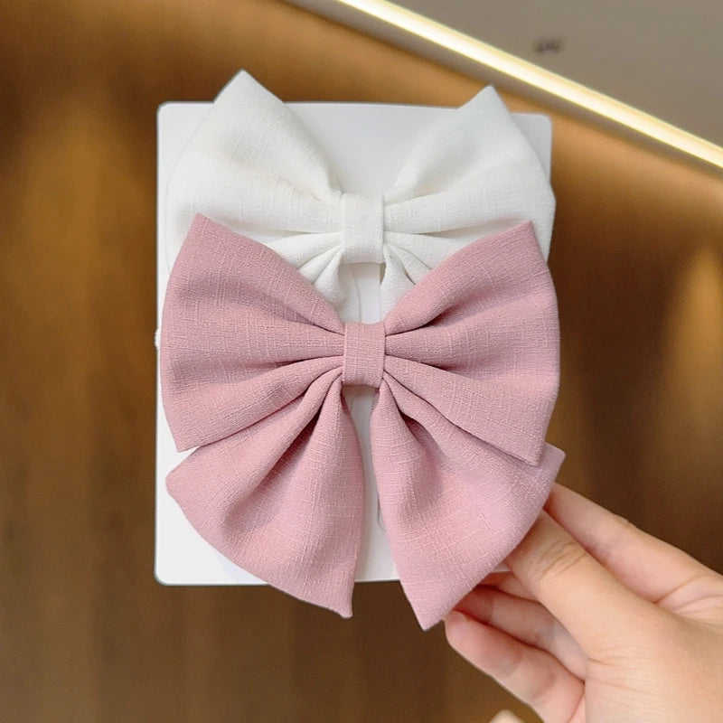 Elegant Ribbon Bow Hair Clips