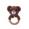 Soft Crochet Baby Rattle & Wooden Teether