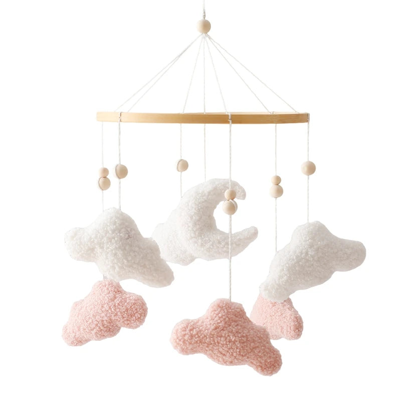 Wooden Baby Crib Mobile with Music Box