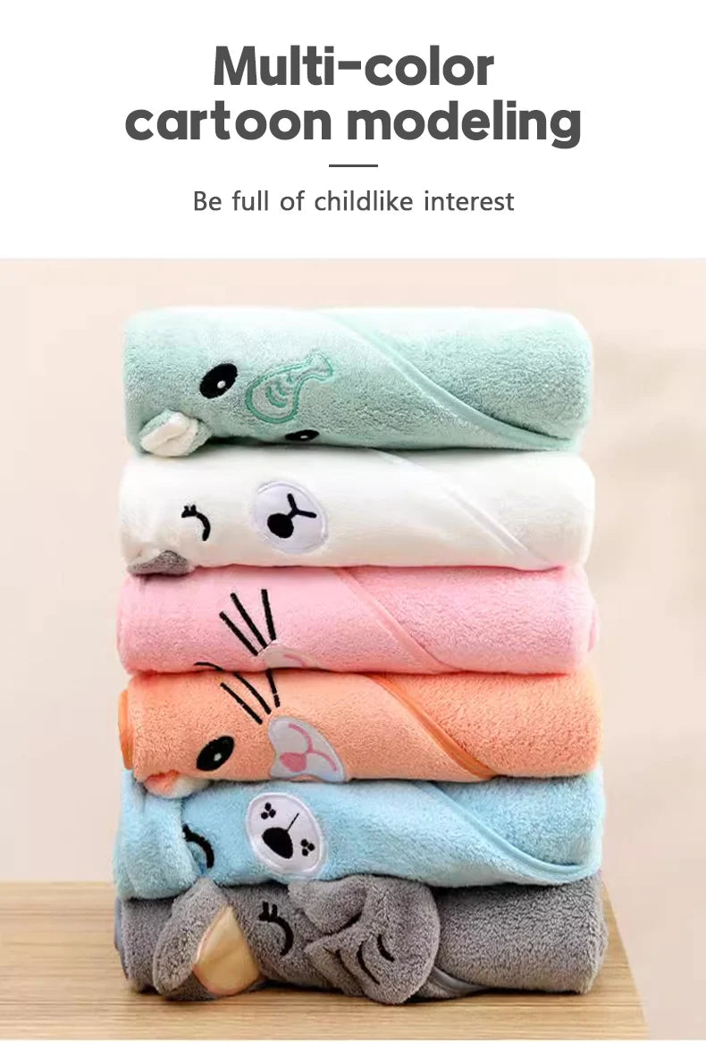 Soft Baby Bath Towel and Swaddle