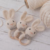 Soft Crochet Baby Rattle & Wooden Teether