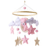 Wooden Baby Crib Mobile with Music Box