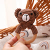 Crochet Animal Rattle Bracelet and Wooden Teethe