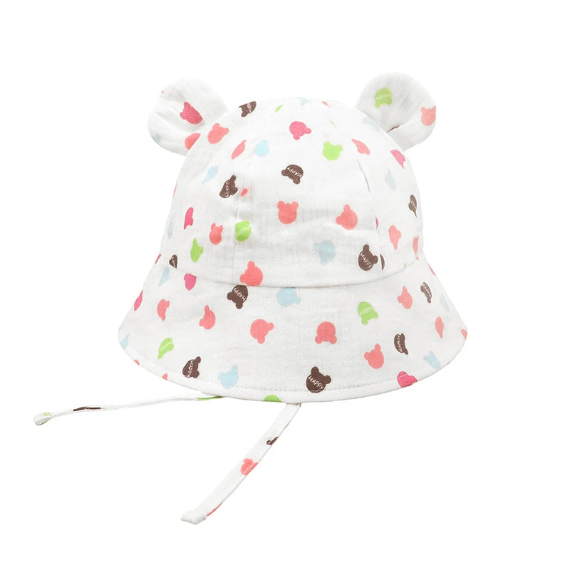 Adjustable Muslin Cotton Baby Sun Hat