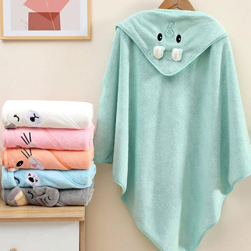 Soft Baby Bath Towel and Swaddle
