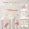 Wooden Baby Crib Mobile with Music Box