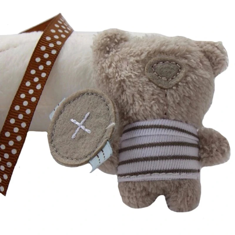 Rabbit Hand Bell Soft Hanging Baby Plush Toy for Car Seat and Stroller