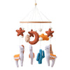 Wooden Baby Crib Mobile with Music Box