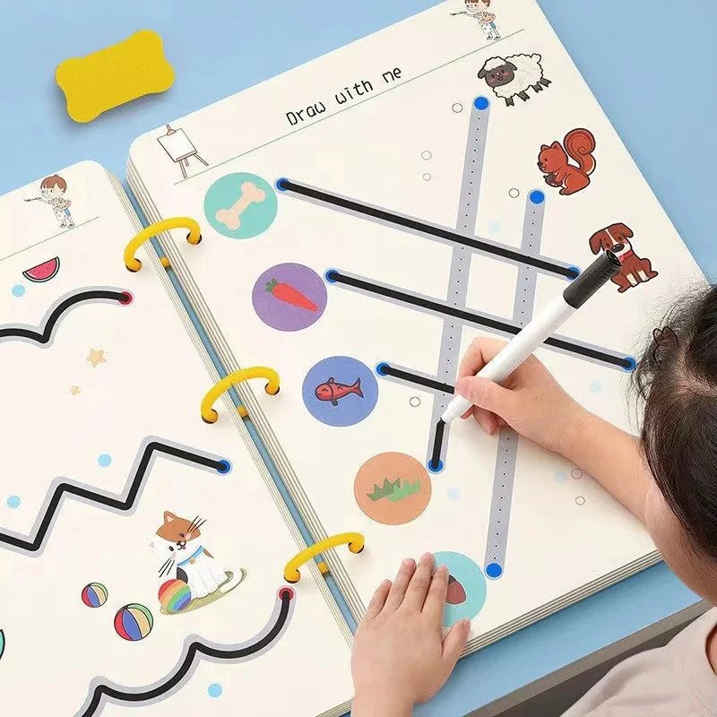 Early Learning Reusable Magic Tracing Workbook