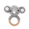Crochet Animal Rattle Bracelet and Wooden Teethe