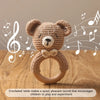 Crochet Animal Rattle Bracelet and Wooden Teethe