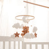 Wooden Baby Crib Mobile with Music Box