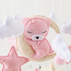 Wooden Baby Crib Mobile with Music Box
