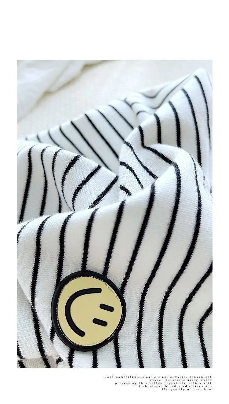 Striped Long Sleeve Cotton Tee for Kids and Toddlers