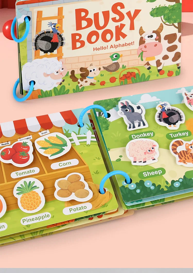 Interactive Learning Binder Quiet Busy Book