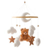 Wooden Baby Crib Mobile with Music Box
