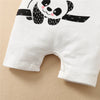 Panda-Themed Baby Romper and Hat Set