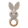 Soft Crochet Baby Rattle & Wooden Teether