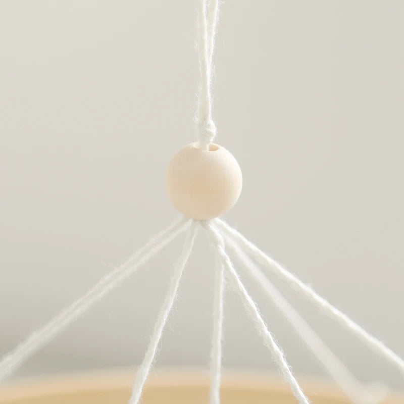 Wooden Baby Crib Mobile with Music Box