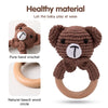 Crochet Animal Rattle Bracelet and Wooden Teethe