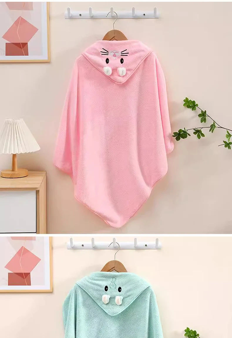 Soft Baby Bath Towel and Swaddle