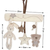 Rabbit Hand Bell Soft Hanging Baby Plush Toy for Car Seat and Stroller