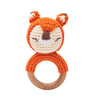 Crochet Animal Rattle Bracelet and Wooden Teethe