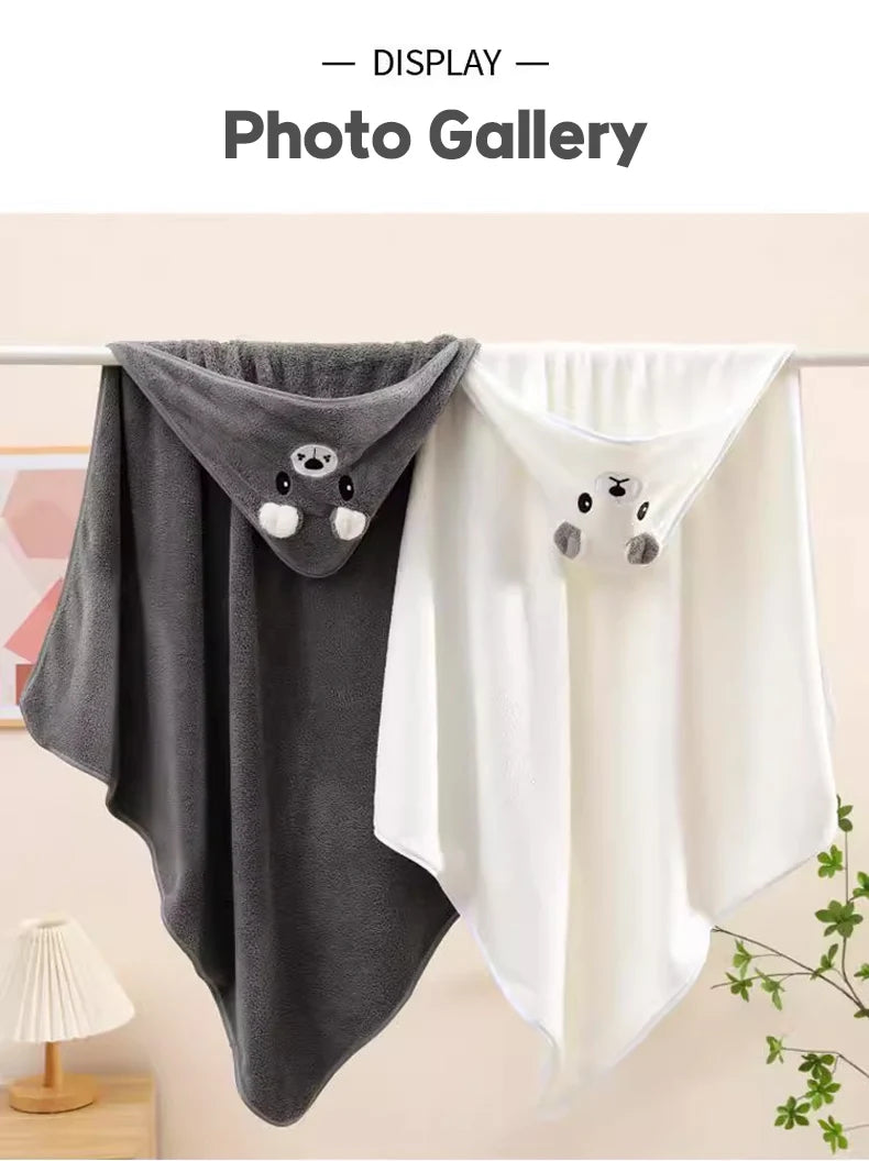 Soft Baby Bath Towel and Swaddle
